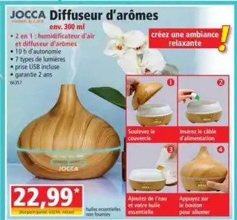 Norma Diffuseur D'arômes Jocca Home & Life offre