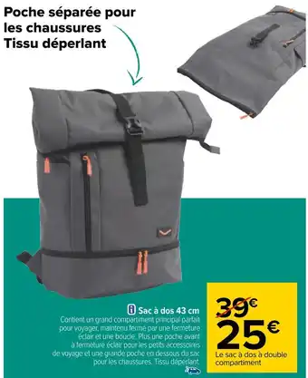 Carrefour Sac à dos 43 cm offre
