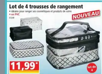 Norma Lot De 4 Trousses De Rangement offre