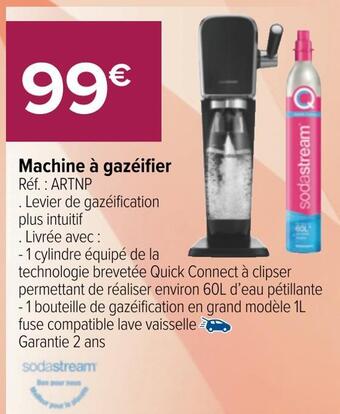 Carrefour Sodastream machine à gazéifier offre