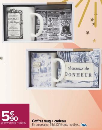 Carrefour Coffret mug + cadeau offre