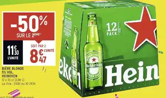 Spar Heineken bière blonde 5% vol. offre