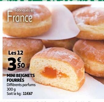 Auchan Mini beignets fourrés offre