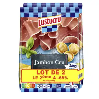 Auchan Tortellini jambon cru lustucru offre
