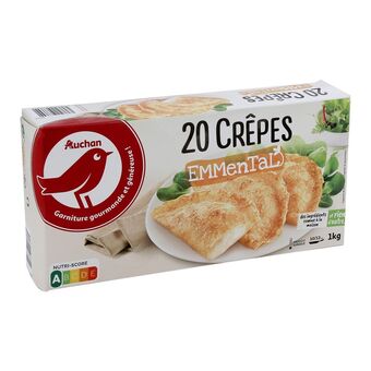 Auchan Crêpes emmental surgelées auchan offre