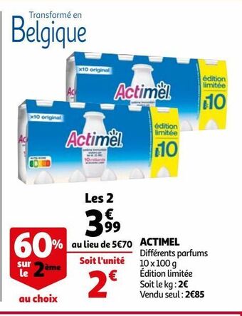 Auchan Actimel offre
