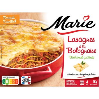 Auchan Lasagnes a la bolognaise surgelées marie offre
