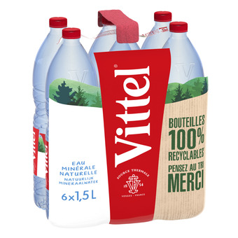 Auchan Eau minérale naturelle vittel offre