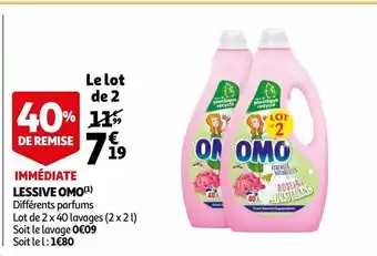 Auchan Lessive omo offre