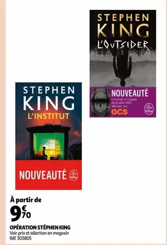 Auchan Opération stéphen king offre
