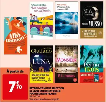 Auchan Retrouvez notre sélection de livre en format poche pour (se) faire plaisir offre