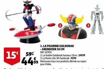 Auchan La figurine goldorak - grendizer 33 cm offre