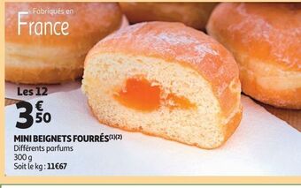 Auchan Supermarché Mini beignets fourrés offre