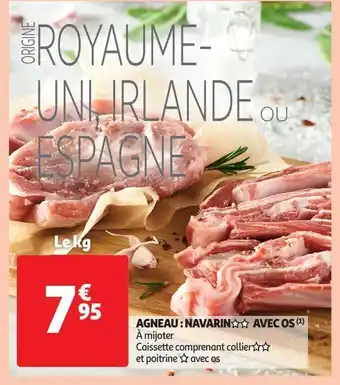 Auchan Supermarché Agneau : navarin avec os offre