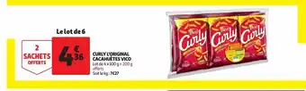 Auchan Supermarché Curly l'original cacahuètes vico offre