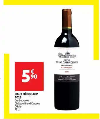 Auchan Supermarché Haut médoc aop 2018 offre
