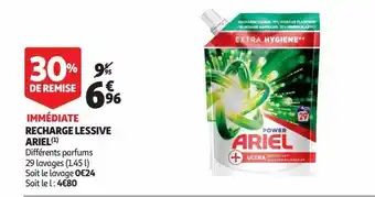 Auchan Supermarché Recharge lessive ariel offre