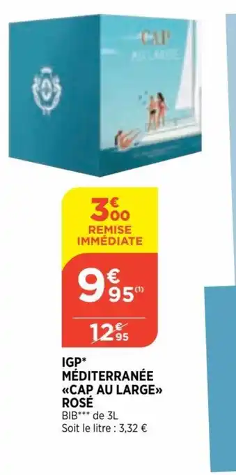 Bi1 IGP Méditerranée Cap au Large Rosé offre