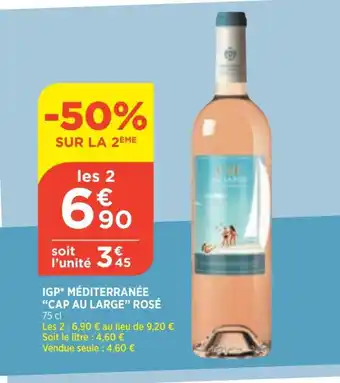 IGP Méditerranée "Cap au Large" Rosé