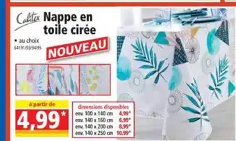 Norma Nappe En Toile Cirée Calitex offre