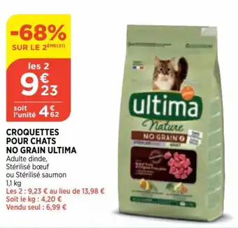 Bi1 Croquettes Pour Chats No Grain Ultima offre