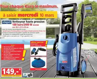 Norma Nettoyeur Haute Pression Scheppach offre