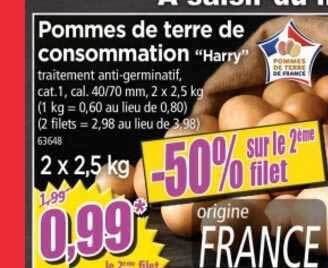 Norma Pommes De Terre De Consommation offre