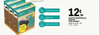 Culottes menstruelles lavables "FEEL NATURAL"