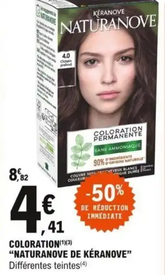 E.Leclerc Coloration "NATURANOVE DE KÉRANOVE" offre
