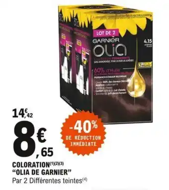E.Leclerc Coloration "OLIA DE GARNIER" offre