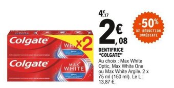 E.Leclerc Dentifrice "COLGATE" offre