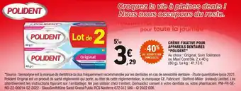 CrĂšme fixative pour appareils dentaires "POLIDENT"