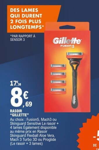 E.Leclerc Rasoir Gillette offre