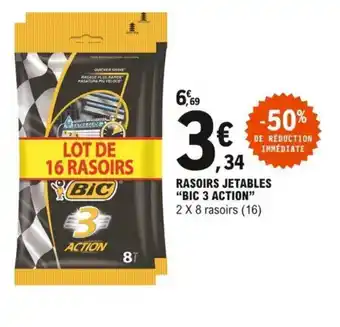 E.Leclerc Rasoirs Jetables Bic 3 Action offre