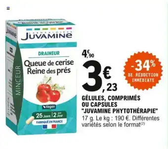E.Leclerc Gélules Comprimés Ou Capsules Juvamine Phytothérapie offre