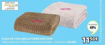 JYSK Plaid En Tissue Molletonné Hagtorn offre