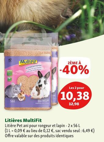 Maxi Zoo Multifit litières offre