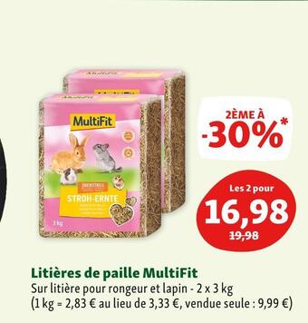 Maxi Zoo Multifit litières de paille offre