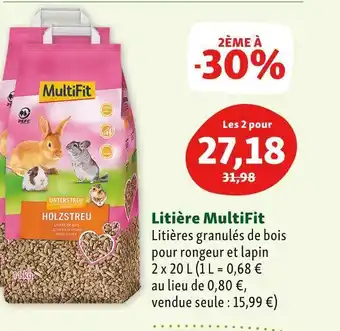 Maxi Zoo Multifit litière offre