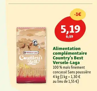Maxi Zoo Versele-laga alimentation complémentaire country's best offre
