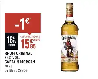 Captain morgan rhum original 35% vol.