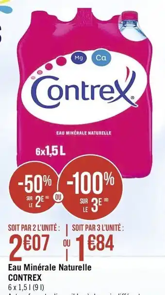 Géant Casino Eau Minérale Naturelle Contrex offre