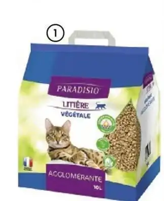 Truffaut Litière végétale agglomérante pour chat offre