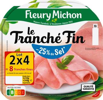 Match Fleury michon jambon le tranché fin offre