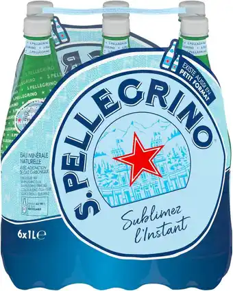 Match San pellegrino eau minérale naturelle gazeuse offre