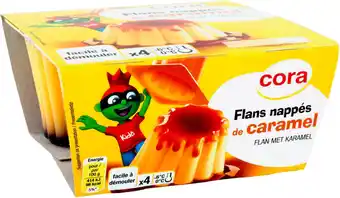 Cora flan nappé de caramel