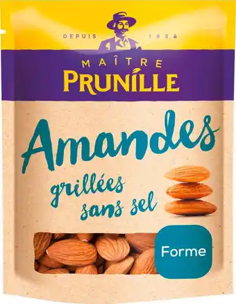 Match Maître prunille amandes décortiquées grillées sans sel offre