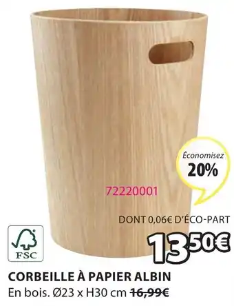 JYSK Corbeille à papier albin offre