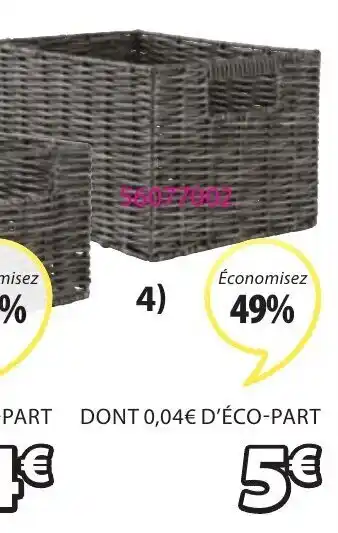 JYSK Boîte de rangement et panier caspersen offre