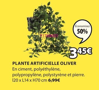 JYSK Plante artificielle oliver offre